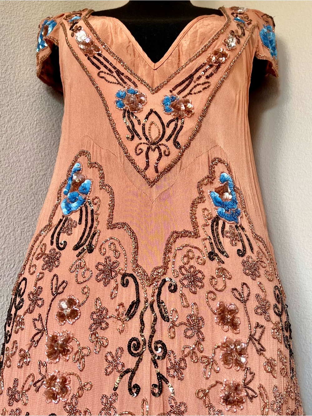 RARE EXC • Free People Magic Garden Dress in Peach • - Picture 6 of 15
